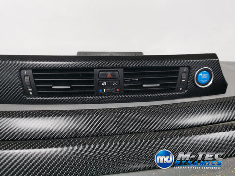 BMW E93 CONVERTIBLE 4D BLACK CARBON INTERIOR TRIM SET