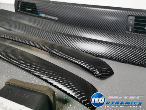 BMW E93 CONVERTIBLE 4D BLACK CARBON INTERIOR TRIM SET