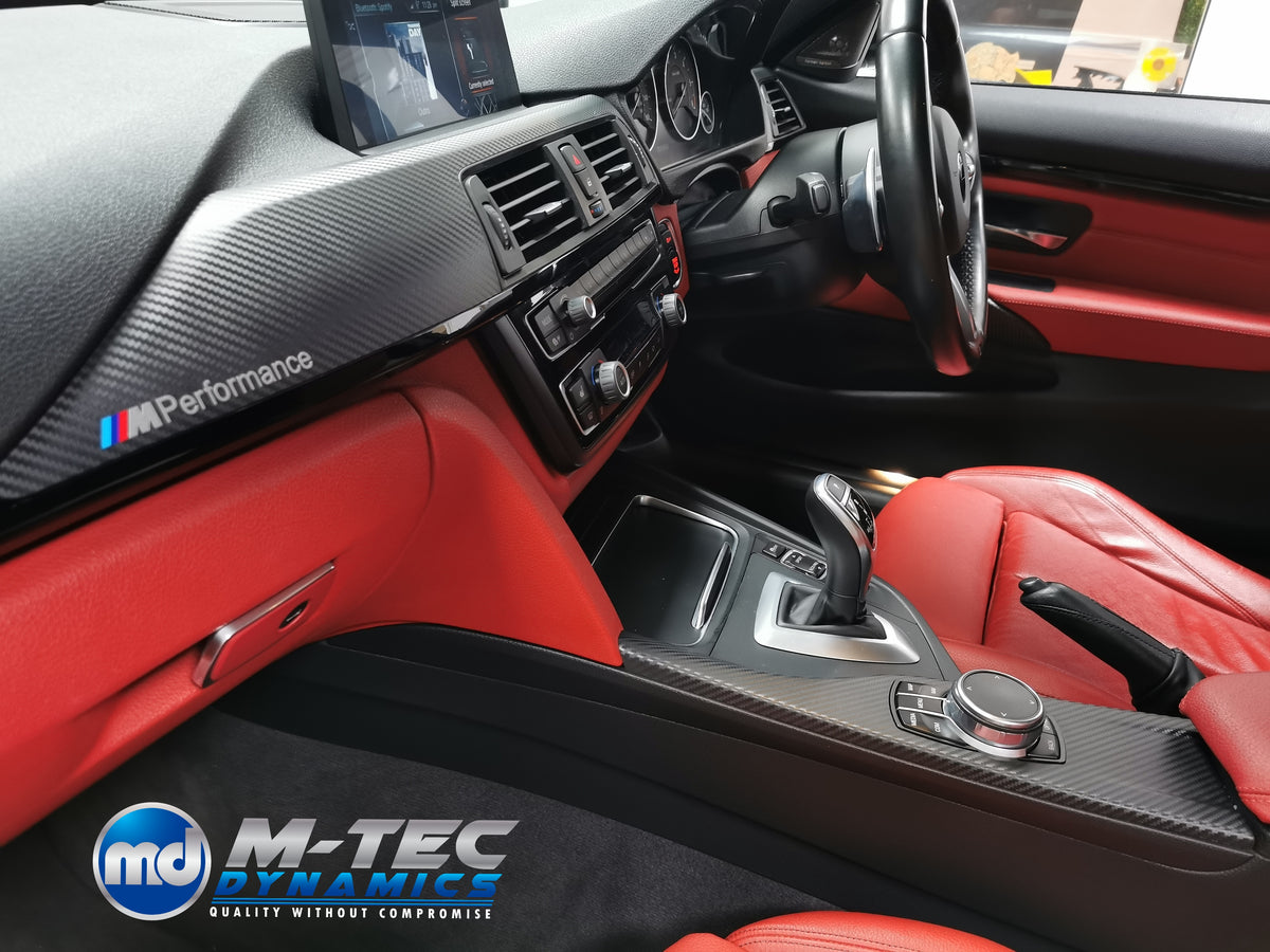 WRAPPING SERVICE - BMW F33 CONVERTIBLE INTERIOR TRIM SET - 3D CARBON