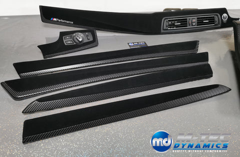 BMW F10 F11 M5 PERFORMANCE STYLE 4D BLACK CARBON INTERIOR TRIM SET