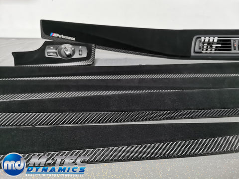 BMW F10 F11 M5 PERFORMANCE STYLE 4D BLACK CARBON INTERIOR TRIM SET