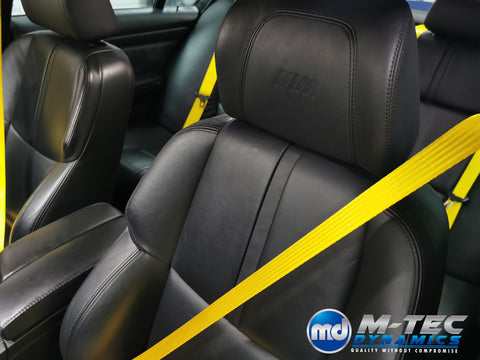 BMW 2-SERIES F22 COUPE YELLOW FRONT & REAR SEAT BELT SET