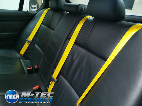 BMW 4-SERIES F32 / F82 M4 COUPE YELLOW FRONT & REAR SEAT BELT SET