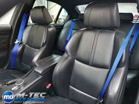 BMW 3-SERIES E90 SALOON (M3) BLUE FRONT & REAR SEAT BELT SET