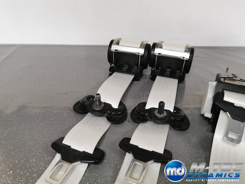 BMW 1-SERIES F20 WHITE FRONT SEAT BELT SET