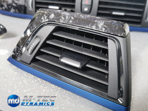 BMW F3X INTERIOR TRIM SET 3M FORGED CARBON / BLUE ACCENT (CUSTOM) F30 F31 F32 F33 F36