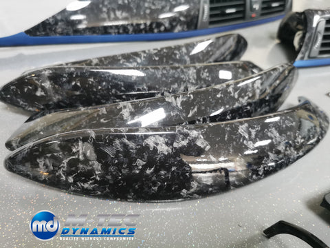BMW F3X INTERIOR TRIM SET 3M FORGED CARBON / BLUE ACCENT (CUSTOM) F30 F31 F32 F33 F36