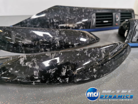 BMW F3X INTERIOR TRIM SET 3M FORGED CARBON / BLUE ACCENT (CUSTOM) F30 F31 F32 F33 F36