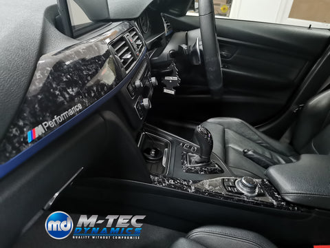 BMW F3X INTERIOR TRIM SET 3M FORGED CARBON / BLUE ACCENT (CUSTOM) F30 F31 F32 F33 F36