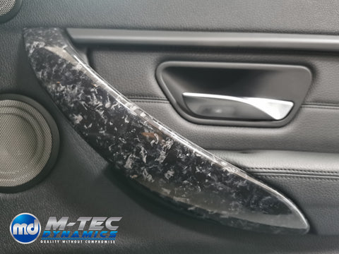 BMW F3X INTERIOR TRIM SET 3M FORGED CARBON / BLUE ACCENT (CUSTOM) F30 F31 F32 F33 F36