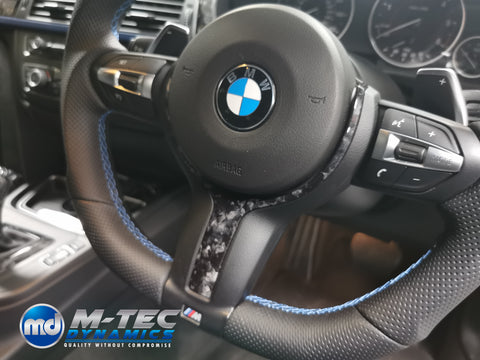 BMW F3X INTERIOR TRIM SET 3M FORGED CARBON / BLUE ACCENT (CUSTOM) F30 F31 F32 F33 F36