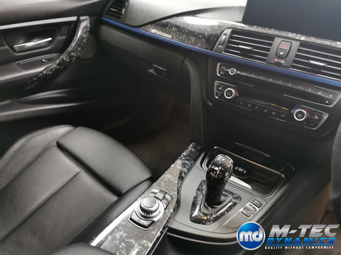 BMW F3X INTERIOR TRIM SET 3M FORGED CARBON / BLUE ACCENT (CUSTOM) F30 F31 F32 F33 F36