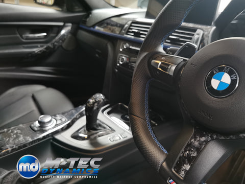 BMW F3X INTERIOR TRIM SET 3M FORGED CARBON / BLUE ACCENT (CUSTOM) F30 F31 F32 F33 F36