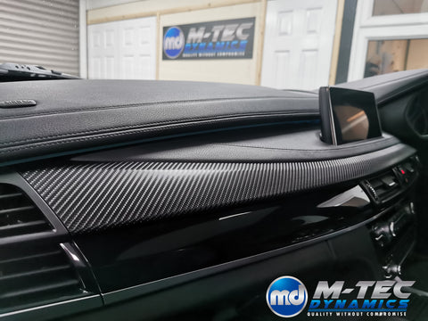 BMW X6 F16 INTERIOR TRIM SET WRAPPING SERVICE - 4D CARBON