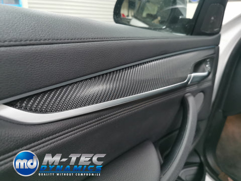 BMW X6 F16 INTERIOR TRIM SET WRAPPING SERVICE - 4D CARBON