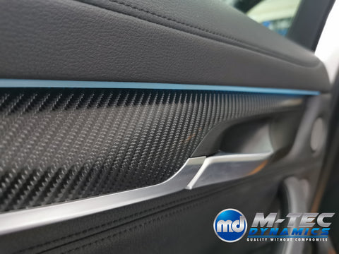 BMW X6 F16 INTERIOR TRIM SET WRAPPING SERVICE - 4D CARBON