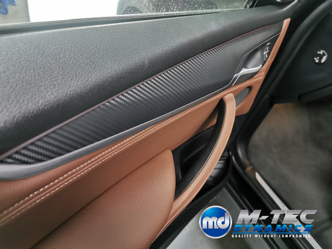 BMW X5 F15 INTERIOR TRIM SET WRAPPING SERVICE - 3D CARBON