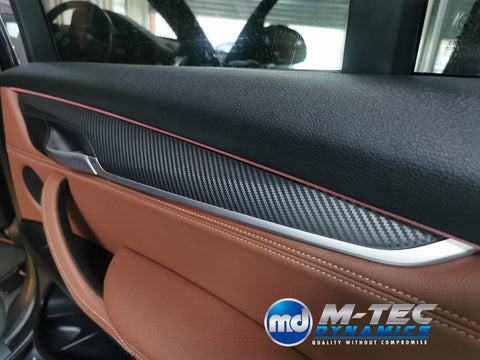 BMW X5 F15 INTERIOR TRIM SET WRAPPING SERVICE - 3D CARBON