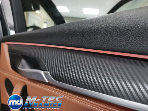 BMW X5 F15 INTERIOR TRIM SET WRAPPING SERVICE - 3D CARBON