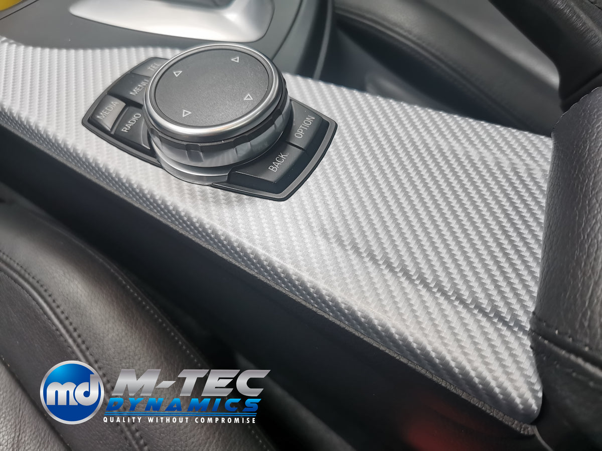 WRAPPING SERVICE - BMW F3X INTERIOR TRIM SET 4D SILVER CARBON F30 F31 F32 F33 F36