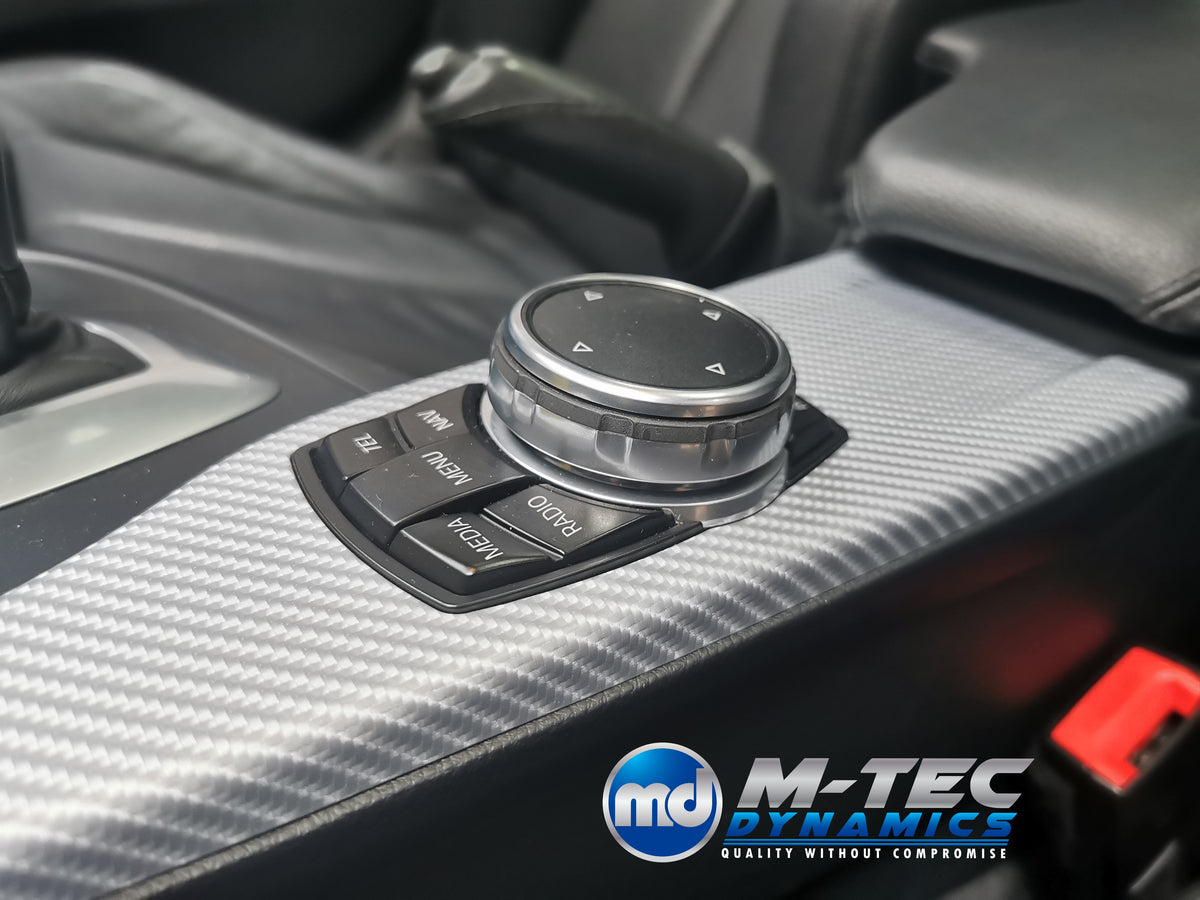 WRAPPING SERVICE - BMW F3X INTERIOR TRIM SET 4D SILVER CARBON F30 F31 F32 F33 F36