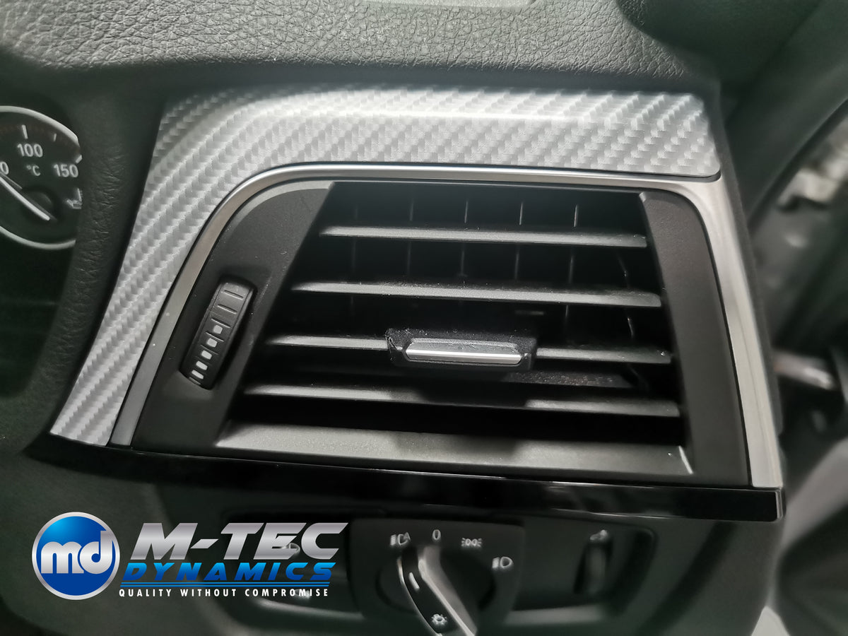 WRAPPING SERVICE - BMW F3X INTERIOR TRIM SET 4D SILVER CARBON F30 F31 F32 F33 F36