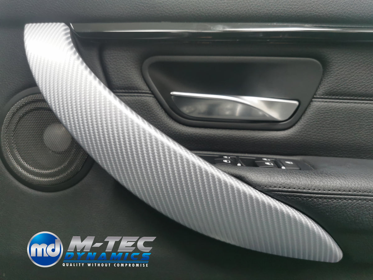 WRAPPING SERVICE - BMW F3X INTERIOR TRIM SET 4D SILVER CARBON F30 F31 F32 F33 F36