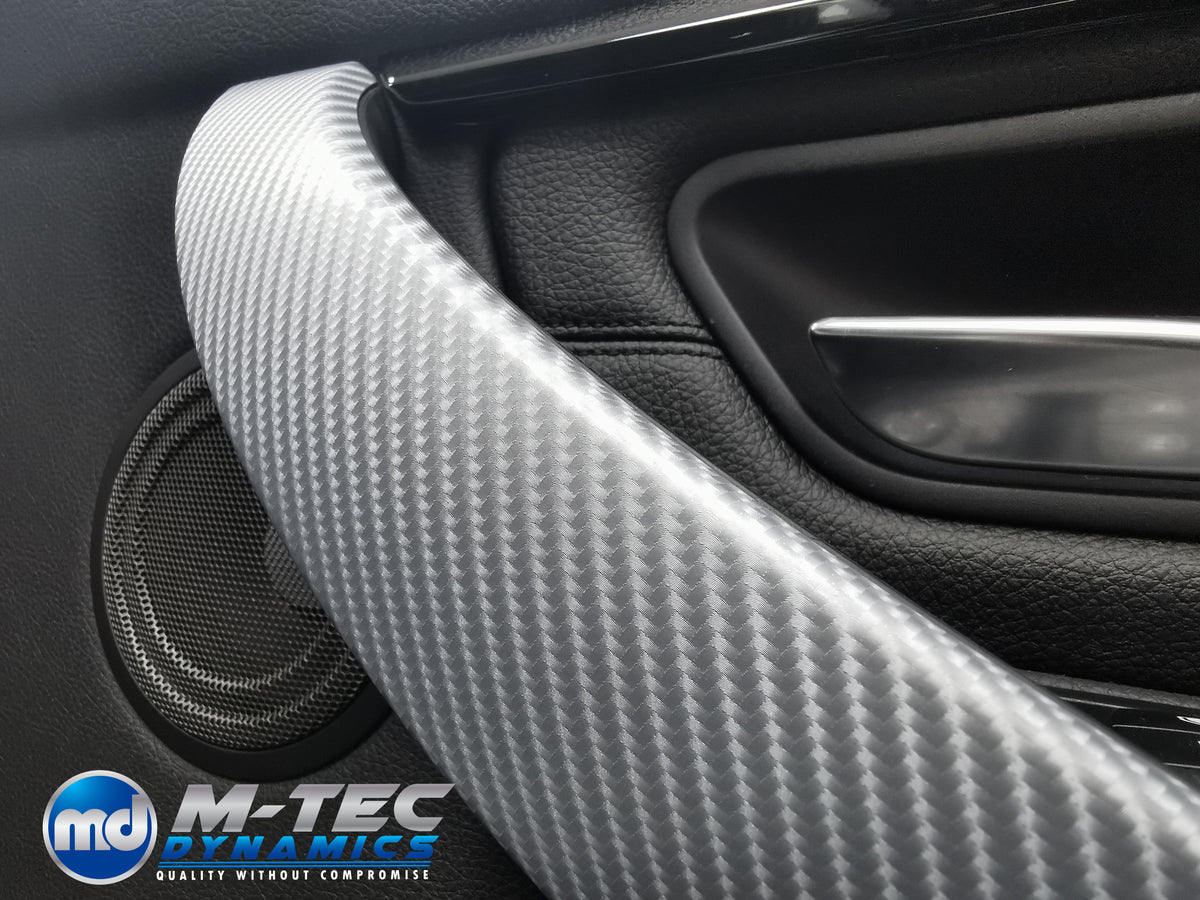 WRAPPING SERVICE - BMW F3X INTERIOR TRIM SET 4D SILVER CARBON F30 F31 F32 F33 F36