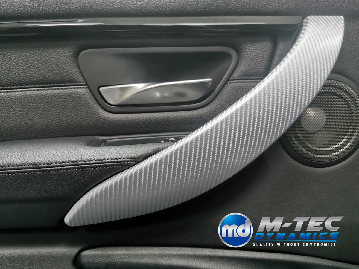 WRAPPING SERVICE - BMW F3X INTERIOR TRIM SET 4D SILVER CARBON F30 F31 F32 F33 F36