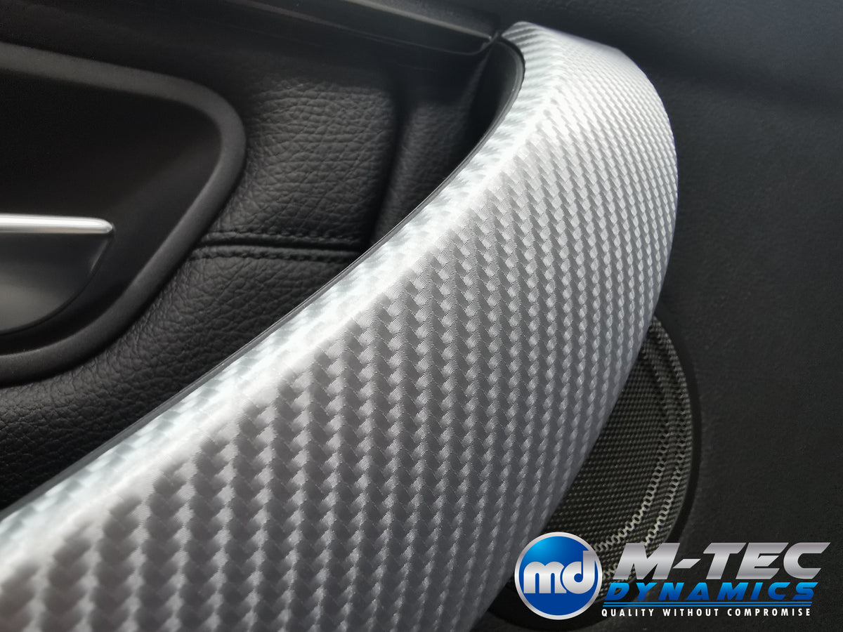 WRAPPING SERVICE - BMW F3X INTERIOR TRIM SET 4D SILVER CARBON F30 F31 F32 F33 F36