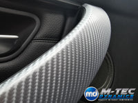 WRAPPING SERVICE - BMW F3X INTERIOR TRIM SET 4D SILVER CARBON F30 F31 F32 F33 F36