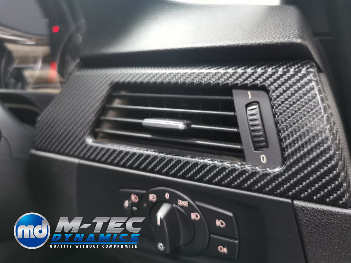 WRAPPING SERVICE - BMW E90 E91 E92 E93 INTERIOR TRIM SET - 4D CARBON