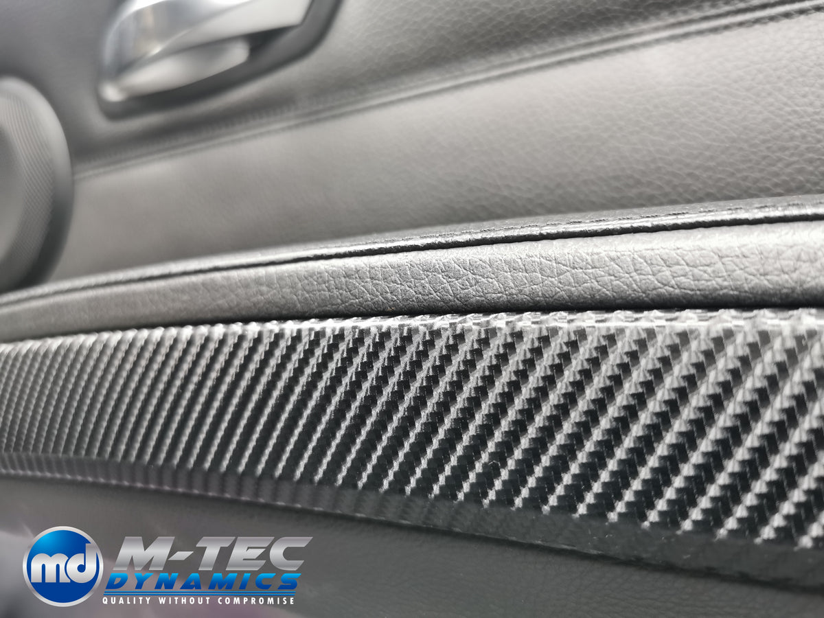 WRAPPING SERVICE - BMW E90 E91 E92 E93 INTERIOR TRIM SET - 4D CARBON