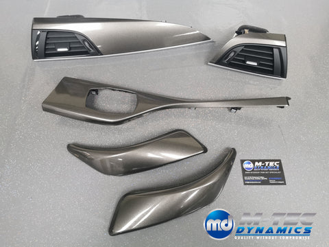 BMW F21 F22 INTERIOR TRIM SET - 3M METALLIC GREY / SILVER ACCENT (#6)