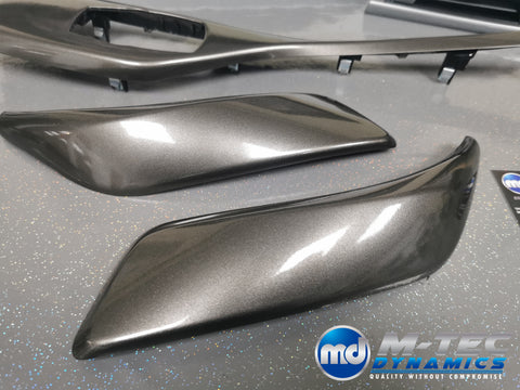 BMW F21 F22 TRIM SET 3M METALLIC GREY / SILVER ACCENT