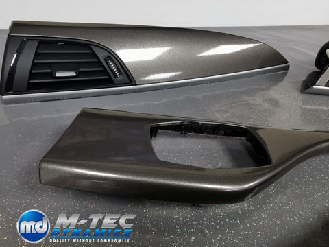 BMW F21 F22 INTERIOR TRIM SET - 3M METALLIC GREY / SILVER ACCENT (#6)