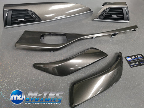 BMW F21 F22 TRIM SET 3M METALLIC GREY / SILVER ACCENT