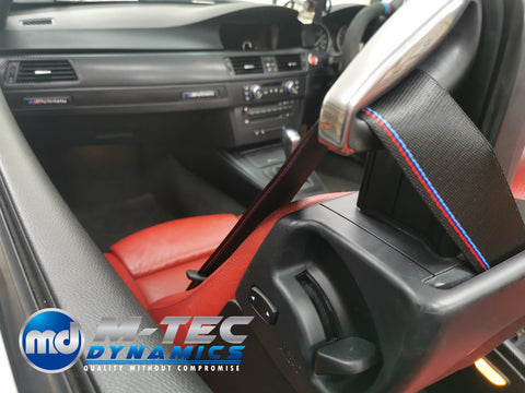 BMW 1-SERIES E83 CONVERTIBLE COMPETITION STYLE SEAT BELTS - REMOVAL, RE-WEB & REFIT SERVICE