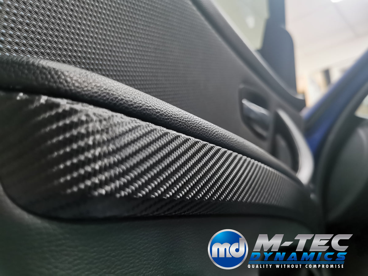 WRAPPING SERVICE - BMW E90 E91 E92 E93 INTERIOR TRIM SET - 4D CARBON