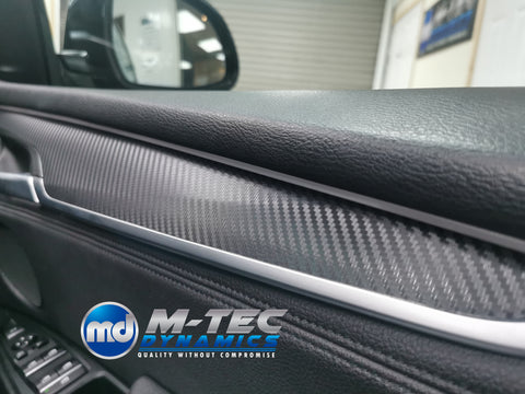 BMW X5 F15 INTERIOR TRIM SET WRAPPING SERVICE - 3D CARBON