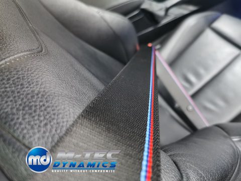 BMW 4-SERIES F33 / F83 M4 CONVERTIBLE COMPETITION STYLE SEAT BELTS - REMOVAL, RE-WEB & REFIT SERVICE