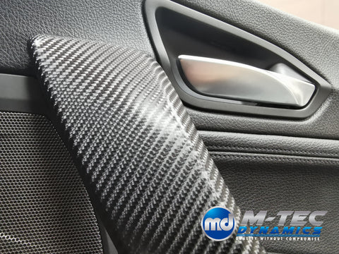 WRAPPING SERVICE - BMW F2X TRIM SET 4D CARBON / MATT RED ACCENT