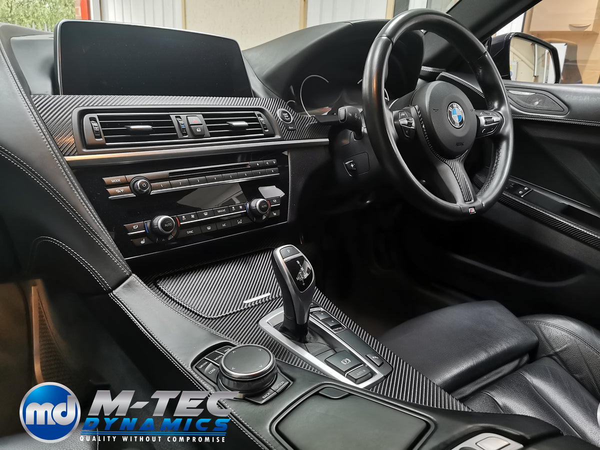 WRAPPING SERVICE - BMW 6-SERIES F12 F13 INTERIOR TRIM SET - 4D CARBON