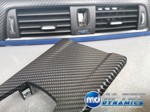 BMW F32 COUPE F82 M4 INTERIOR TRIM SET - 4D CARBON / BLUE ACCENT