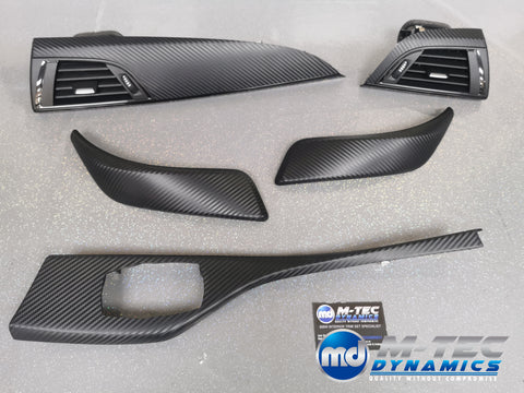 BMW F21 F22 INTERIOR TRIM SET - 3D CARBON / GLOSS BLACK ACCENT