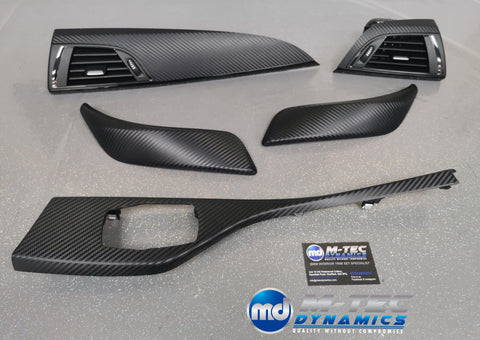 BMW F21 F22 INTERIOR TRIM SET - 3D CARBON / GLOSS BLACK ACCENT
