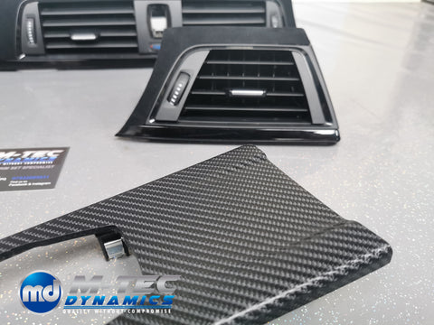 BMW F32 COUPE CUSTOM INTERIOR TRIM SET - 4D CARBON / ALCANTARA STYLE  / BLACK ACCENT