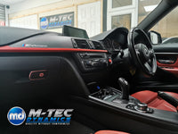 WRAPPING SERVICE - BMW F3X INTERIOR TRIM SET - 3D CARBON / RED ACCENT (F30 F31 F32 F33 F36)