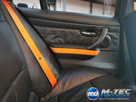 BMW 2-SERIES F22 COUPE ORANGE FRONT SEAT BELT SET