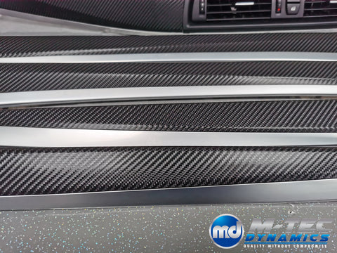 BMW F10 F11 MANUAL 4D BLACK CARBON INTERIOR TRIM SET